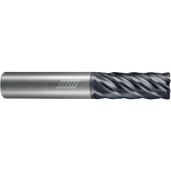 ‎6 Flute - Corner Radius - 0.2500″ (1/4) Cutter DIA × 0.2500″ (1/4) Shank DIA × 0.0100″ Radius × 0.3750″ (3/8) LOC × 2.0000″ (2) OAL  - APLUS Coated