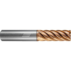 ‎7 FL - Corner Radius - 0.3750″ (3/8) Cutter DIA × 0.3750″ (3/8) Shank DIA × 0.0200″ Radius × 2.0000″ (2) LOC × 4.0000″ (4) OAL  - TPLUS Coated