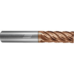 ‎6 Flute - Corner Radius - 0.6250″ (5/8) Cutter DIA × 0.6250″ (5/8) Shank DIA × 0.0600″ Radius × 1.2500″ (1-1/4) LOC × 3.5000″ (3-1/2) OAL  - TPLUS Coated