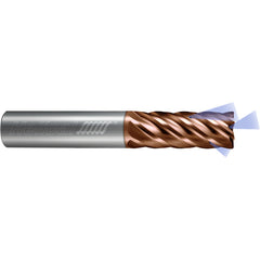 ‎6 Flute - Corner Radius - 0.5000″ (1/2) Cutter DIA × 0.5000″ (1/2) Shank DIA × 0.0300″ Radius × 1.6250″ (1-5/8) LOC × 4.0000″ (4) OAL  - TPLUS Coated