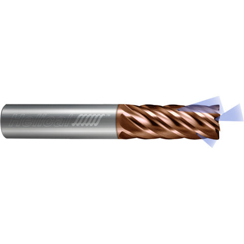 ‎6 Flute - Corner Radius - 0.2500″ (1/4) Cutter DIA × 0.2500″ (1/4) Shank DIA × 0.0200″ Radius × 0.3750″ (3/8) LOC × 2.0000″ (2) OAL  - TPLUS Coated