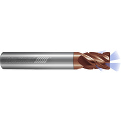 ‎4 Flute - Corner Radius - 0.3750″ (3/8) Cutter DIA × 0.3750″ (3/8) Shank DIA × 0.0200″ Radius × 1.0000″ (1) LOC × 3.0000″ (3) OAL  - TPLUS Coated
