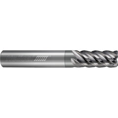 ‎5 Flute - Corner Radius - 0.7500″ (3/4) Cutter DIA × 0.7500″ (3/4) Shank DIA × 0.1250″ (1/8) Radius × 2.2500″ (2-1/4) LOC × 5.0000″ (5) OAL  - NPLUS Coated