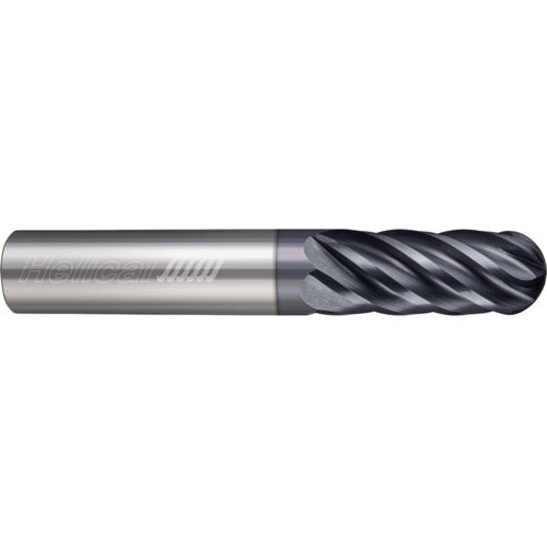 ‎6 Flute - Ball - 0.5000″ (1/2) Cutter DIA × 0.5000″ (1/2) Shank DIA × 0.2500″ (1/4) Radius × 1.0000″ (1) LOC × 3.0000″ (3) OAL  - APLUS Coated
