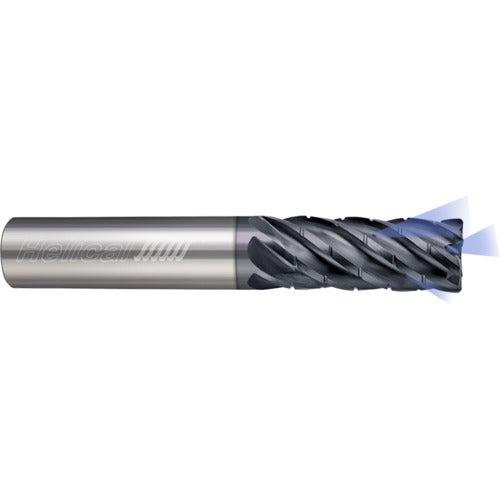 ‎6 Flute - Corner Radius - 0.7500″ (3/4) Cutter DIA × 0.7500″ (3/4) Shank DIA × 0.0600″ Radius × 2.2500″ (2-1/4) LOC × 5.0000″ (5) OAL  - APLUS Coated