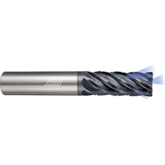 ‎6 Flute - Corner Radius - 0.3750″ (3/8) Cutter DIA × 0.3750″ (3/8) Shank DIA × 0.0100″ Radius × 1.0000″ (1) LOC × 3.0000″ (3) OAL  - APLUS Coated