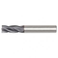 5/16x5/16x13/16x2-1/2 4FL Square Carbide End Mill-Round Shank-TIALN - Eagle Tool & Supply