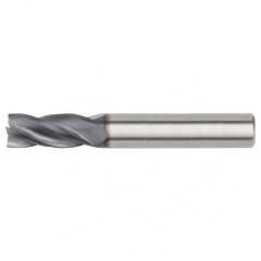 1/2x1/2x1x3 4FL Square Carbide End Mill-Round Shank-TIALN - Eagle Tool & Supply