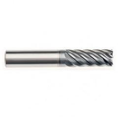 6mm x 6mm x 12mm x 57mm x 7 Flute  Square 2xD Pow-R-Path Mill AlCRNX Coated-Series IPT7-SQ - Eagle Tool & Supply