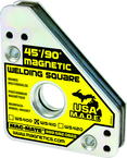 Magnetic Welding Square - Covered Heavy Duty - 3-3/4 x 3/4 x 4-3/8'' (L x W x H) - 75 lbs Holding Capacity - Eagle Tool & Supply