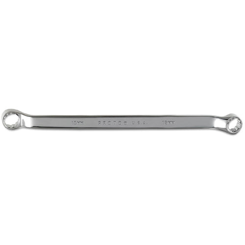 ‎Proto Full Polish Offset Double Box Wrench 12 × 13 mm - 12 Point - Eagle Tool & Supply