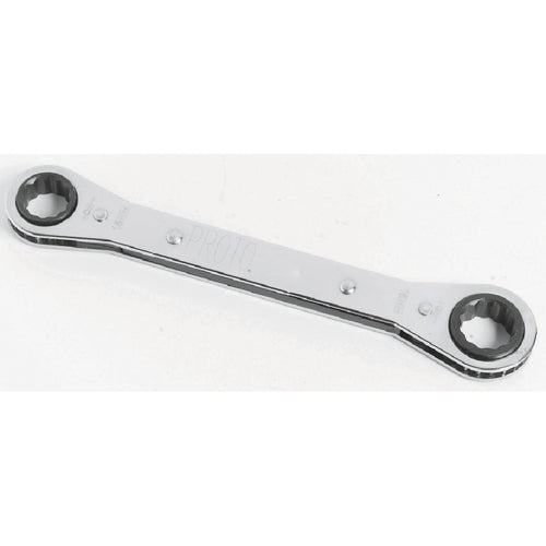 ‎Proto Offset Double Box Reversible Ratcheting Wrench 9 × 10 mm - 6 Point - Eagle Tool & Supply