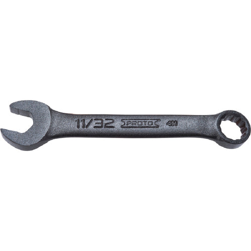 ‎Proto Black Oxide Short Combination Wrench 11/32″ - 12 Point - Eagle Tool & Supply