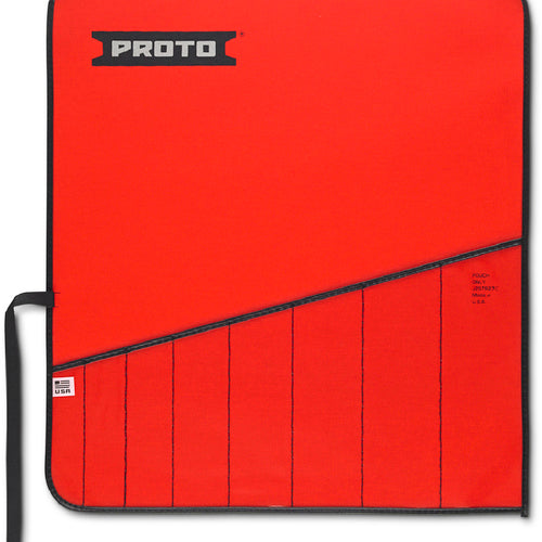 Proto Red Canvas 8-Pocket Tool Roll - Eagle Tool & Supply