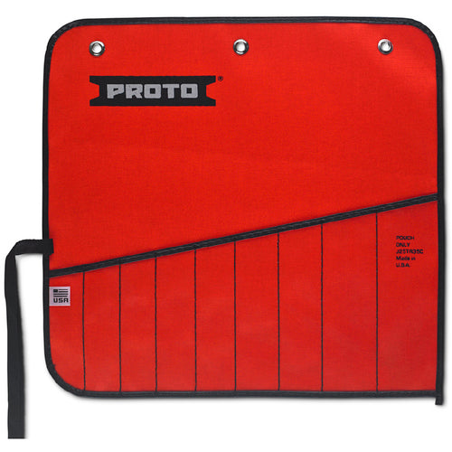 Proto Red Canvas 9-Pocket Tool Roll - Eagle Tool & Supply