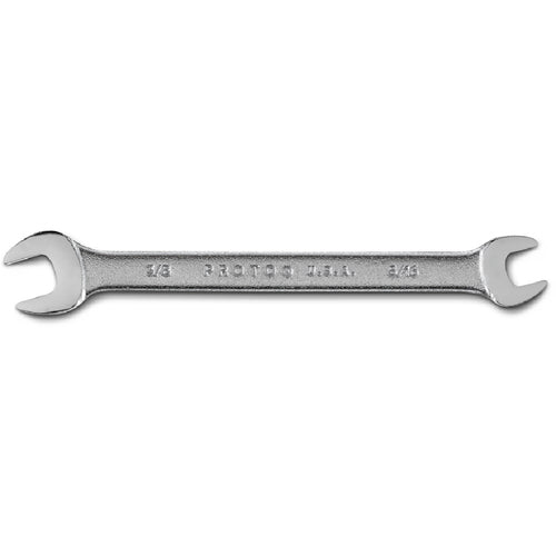 Proto Satin Open-End Wrench - 3/8″ × 5/16″ - Eagle Tool & Supply