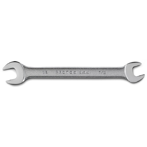 Proto Satin Open-End Wrench - 7/16″ × 1/2″ - Eagle Tool & Supply