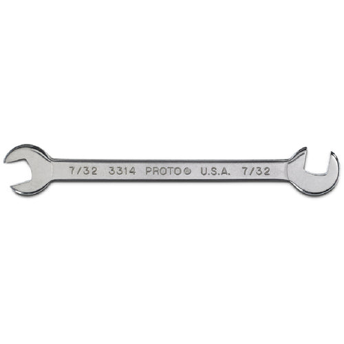 Proto Short Satin Angle Open-End Wrench - 7/32″ - Eagle Tool & Supply