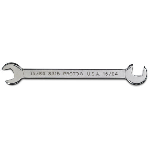 Proto Short Satin Angle Open-End Wrench - 15/64″ - Eagle Tool & Supply