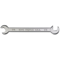 Proto Short Satin Angle Open-End Wrench - 1/4″ - Eagle Tool & Supply