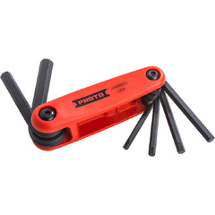 ‎Proto 6 Piece Folding Hex Key Set with Comfort Grip: 5/32-3/8″ - Eagle Tool & Supply