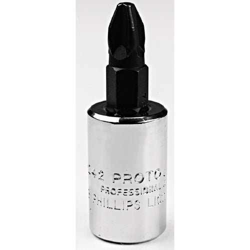 Proto 3/8″ Drive Phillips Screwdriver Bit Socket - #4 - Eagle Tool & Supply