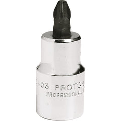 Proto 1/2″ Drive Phillips Screwdriver Bit Socket - # 3 - Eagle Tool & Supply