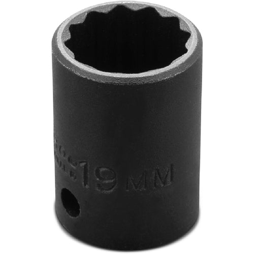 ‎Proto 1/2″ Drive Thin Wall Impact Socket 19 mm - 12 Point - Eagle Tool & Supply