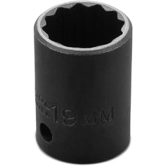 ‎Proto 1/2″ Drive Thin Wall Impact Socket 19 mm - 12 Point - Eagle Tool & Supply