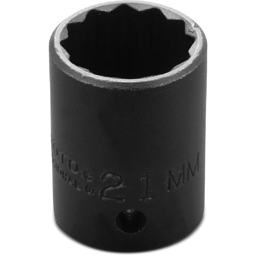 ‎Proto 1/2″ Drive Thin Wall Impact Socket 21 mm - 12 Point - Eagle Tool & Supply