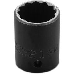 ‎Proto 1/2″ Drive Thin Wall Impact Socket 21 mm - 12 Point - Eagle Tool & Supply
