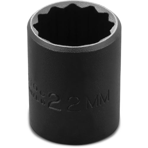 ‎Proto 1/2″ Drive Thin Wall Impact Socket 22 mm - 12 Point - Eagle Tool & Supply
