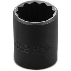 ‎Proto 1/2″ Drive Thin Wall Impact Socket 22 mm - 12 Point - Eagle Tool & Supply