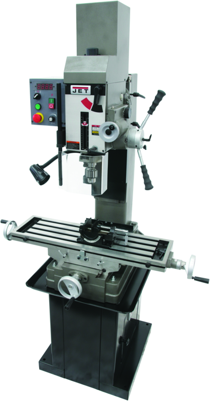 JMD-45VSPFT Variable Speed Geared Head Square Column Mill Drill with Power Downfeed - Eagle Tool & Supply