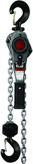 JLH Series 1-1/2 Ton Lever Hoist, 10' Lift with Overload Protection & Shipyard Hooks - Eagle Tool & Supply