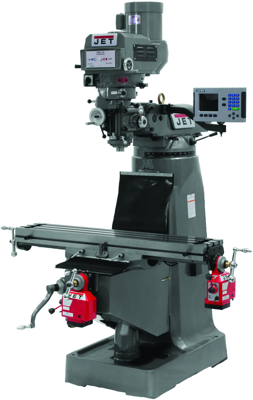 JTM-4VS-1 Mill With 3-Axis ACU-RITE 200S DRO (Quill) With X and Y-Axis Powerfeeds - Eagle Tool & Supply