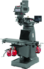 JTM-4VS Mill With 3-Axis Newall DP700 DRO (Knee) With X, Y and Z-Axis Powerfeeds - Eagle Tool & Supply