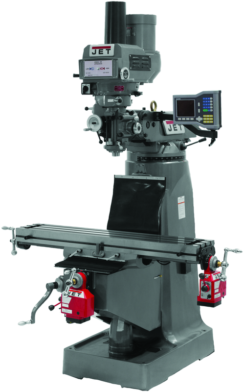 JTM-4VS-1 Mill With 3-Axis ACU-RITE VUE DRO (Knee) With X, Y and Z-Axis Powerfeeds - Eagle Tool & Supply