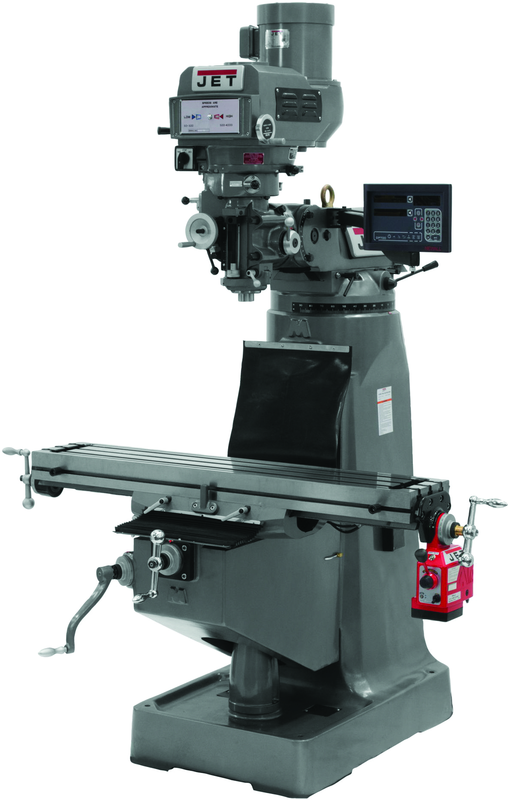 JTM-4VS-1 Mill With Newall DP700 DRO With X-Axis Powerfeed - Eagle Tool & Supply