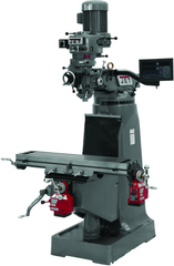 JTM-1 Mill With 3-Axis Newall DP700 DRO (Quill) With X and Y-Axis Powerfeeds - Eagle Tool & Supply