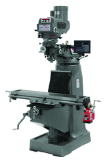 JTM-4VS Mill With 3-Axis Newall DP700 DRO (Knee) With X-Axis Powerfeed - Eagle Tool & Supply