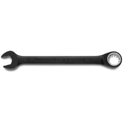 Proto Black Chrome Combination Non-Reversible Ratcheting Wrench 15 mm - Spline - Eagle Tool & Supply