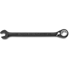 Proto Black Chrome Combination Reversible Ratcheting Wrench 3/8″ - Spline - Eagle Tool & Supply