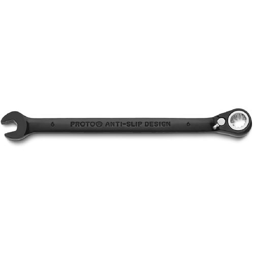 Proto Black Chrome Combination Reversible Ratcheting Wrench 6 mm - Spline - Eagle Tool & Supply