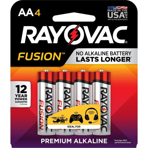 AA Fusion Alkaline Batteries-4Pk - Eagle Tool & Supply