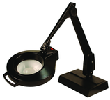 28" Arm 3.75X LED Magnifier Desk Base W/ Floating Arm Circline - Eagle Tool & Supply