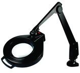 28" Arm 2.25X LED Mag Ben Bench Clamp, Floating Arm Circline - Eagle Tool & Supply