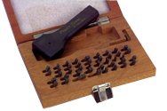 112 Pc. Figure & Letter Stamps Set with Holder - 3/32" - Eagle Tool & Supply