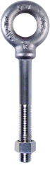 304 Stainless Steel Plain Pattern Nut Eye Bolt - 5/16-18 Thread; 5/8" Eye Dia. - Eagle Tool & Supply