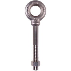 304 Stainless Steel Plain Pattern Nut Eye Bolt - 1/4″-20 Thread Size, 1/2″ Eye Diameter - Eagle Tool & Supply